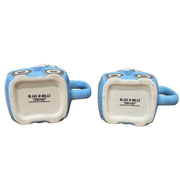 Blake & Belle Blue Floral Truck Coffee Mug Set of Two - Picture 7 of 9